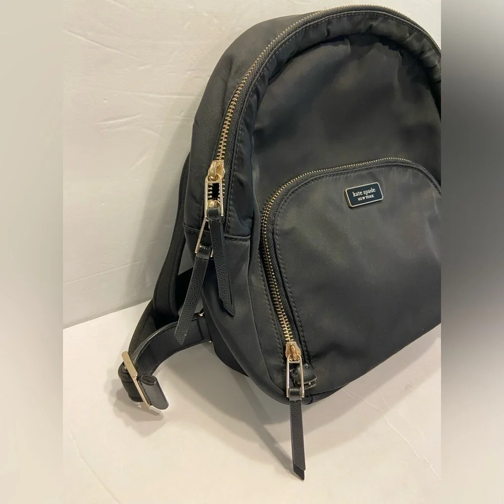 Kate Spade Dawn Black Nylon Medium Backpack